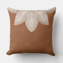 Travesseiro lombar tribal do Lotus Flower