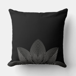 Almofada Travesseiro lombar tribal do Lotus Flower