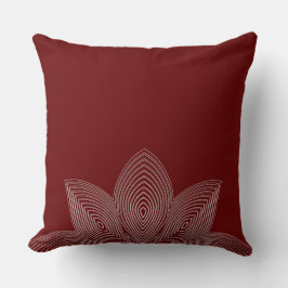 Almofada Travesseiro lombar tribal do Lotus Flower