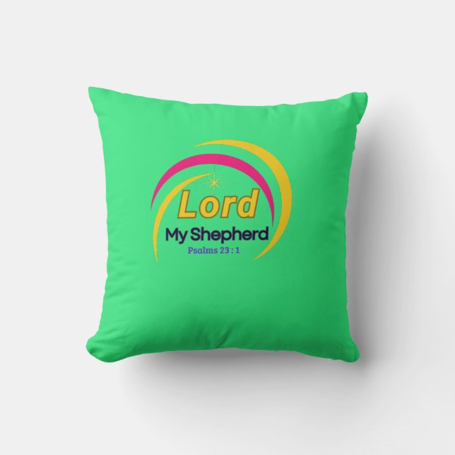 Almofada Travesseiro Lord My Sheperd (Salm 23:1) (Frente)