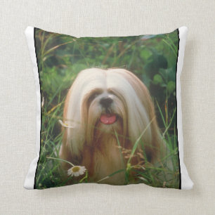 Almofada Travesseiro louro de Lhasa Apso
