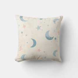 Almofada Travesseiro Lua e Estrelas Pastel