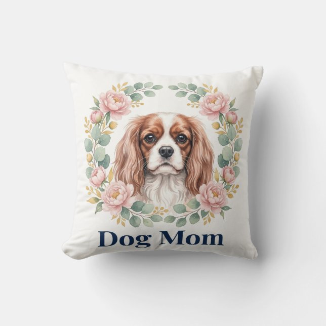 Almofada Travesseiro Mãe de Cachorro Cavalier King Charles (Frente)