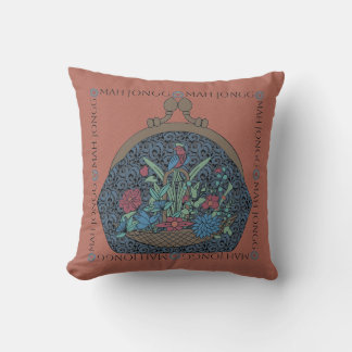 Almofada Travesseiro Mah Jongg Flower Purse