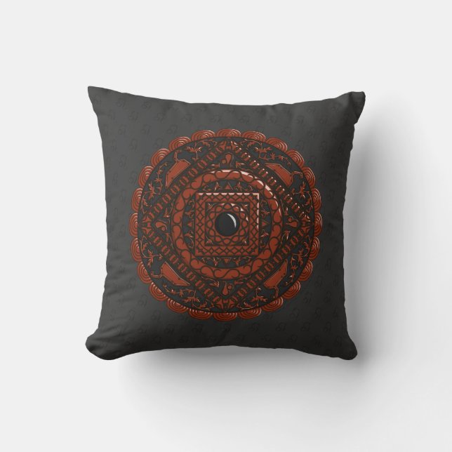 Almofada Travesseiro Mandala de Leão (Frente)