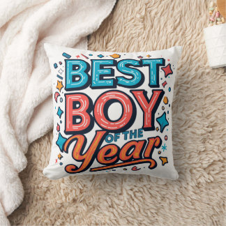 Almofada Travesseiro 'Melhor Menino do Ano' - Decoração de