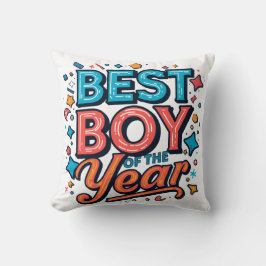 Almofada Travesseiro 'Melhor Menino do Ano' - Decoração de 