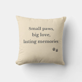 Almofada Travesseiro Memorial Pequenas Patas Grande Amor