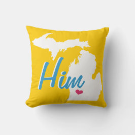 Almofada Travesseiro Michigan Ele Estado Noivo Qualquer Cor