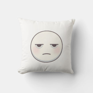 Almofada Travesseiro Minimalista com Emoji de Rosto Cansado