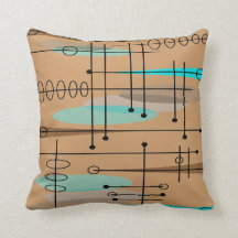 Travesseiro Moderno do Século médio Atômica 11