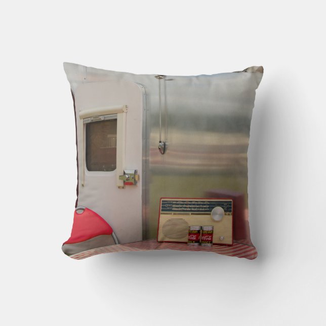 Almofada Travesseiro Mojo Americano de Retro Caravan/Cushio (Frente)