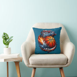 Almofada Travesseiro Motivacional de Basquete Jogue Com Cor