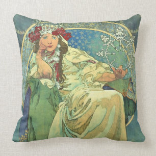 Almofada Travesseiro Mucha Alfons Princezna Hyacinta 1911