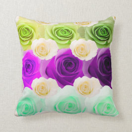Almofada travesseiro multicolorido do rosa 3D