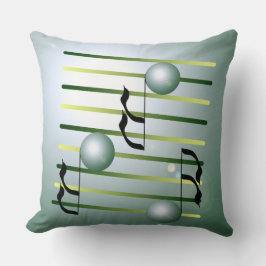 Almofada Travesseiro Música-temático do desenhista de