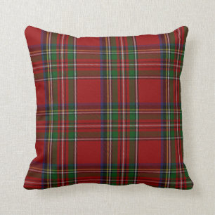 Almofada Travesseiro na moda Royal Stewart Tartan Xadrez