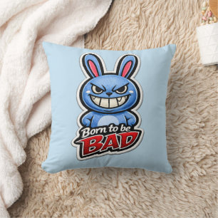 Almofada 🐰😈 Travesseiro "Nascido para Ser Mau" 💥🛋️