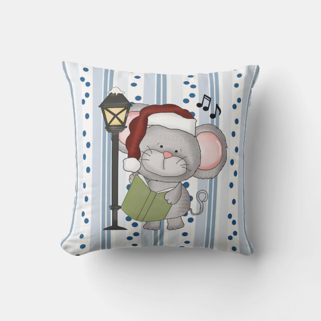 Almofada Travesseiro Natal de Férias do Mouse (Frente)