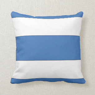 Almofada Travesseiro náutico azul da listra