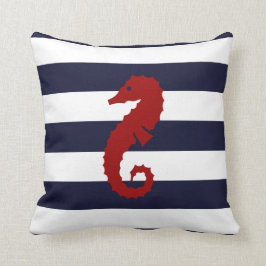 Almofada Travesseiro náutico da baleia do cavalo marinho da