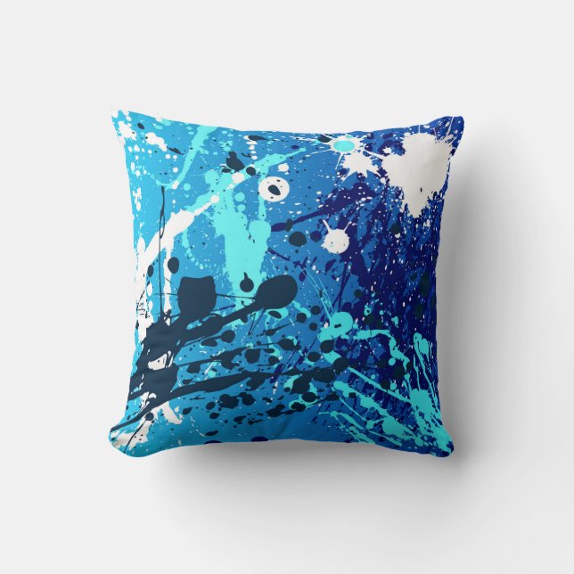 Almofada Travesseiro no estilo moderno de abstrato pulveriz (Frente)