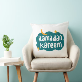 Almofada Travesseiro Nuvem e Estrelas Ramadan Kareem