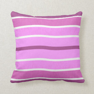 Almofada Travesseiro ondulado roxo branco cor-de-rosa das