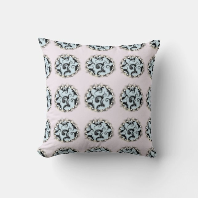 Almofada Travesseiro Pearl Damask Dot (Frente)