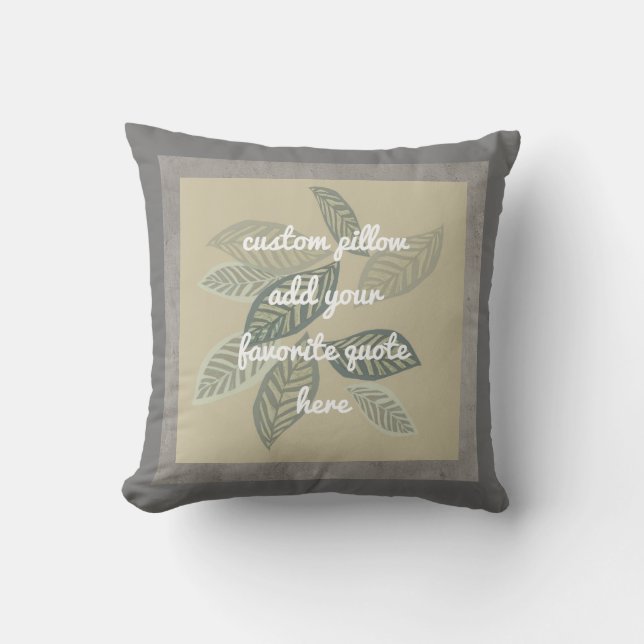 Almofada travesseiro personalizado adicionar um design de f (Frente)