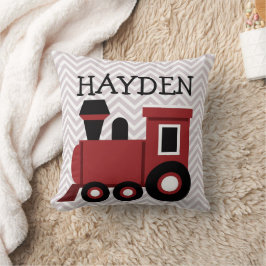 Almofada Travesseiro Personalizado Boys Red Train