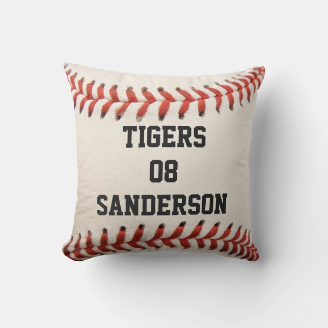 Almofada Travesseiro Personalizado Branco de Beisebol com c (Frente)