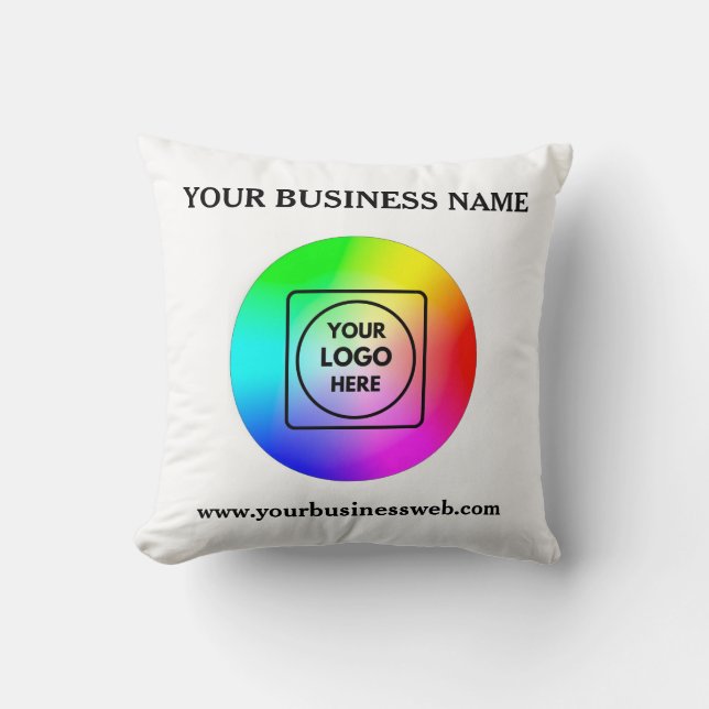 Almofada Travesseiro Personalizado com Logotipo de Empresa (Frente)