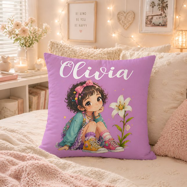 Almofada Travesseiro Personalizado Com Nome De Menina Prese (Criador carregado)