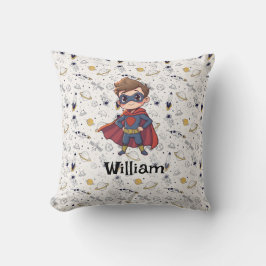Almofada Travesseiro Personalizado com Nome de Super-Herói 