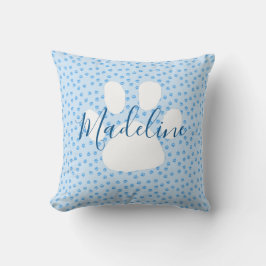 Almofada Travesseiro personalizado com pegada azul