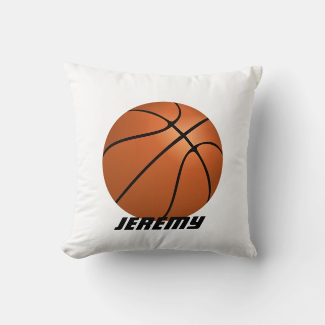 Almofada travesseiro personalizado de basquetebol (Frente)