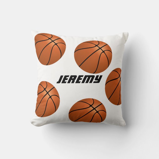 Almofada travesseiro personalizado de basquetebol (Frente)