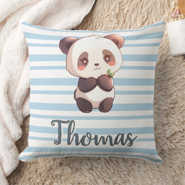 Almofada Travesseiro Personalizado de Panda Fofo (Cobertor)