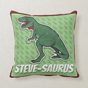Almofada travesseiro personalizado do dinossauro - t-rex
