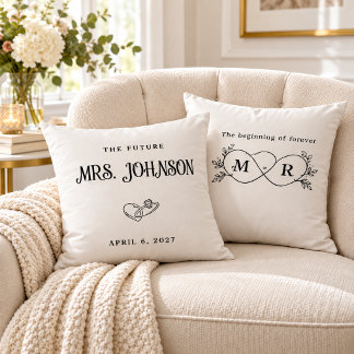 Almofada Travesseiro Personalizado Future Mrs Noiva