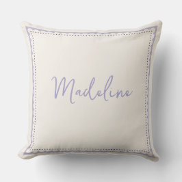 Almofada Travesseiro Personalizado Lavanda e Creme