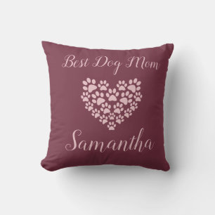 Almofada Travesseiro Personalizado Melhor Mãe de Cachorro M