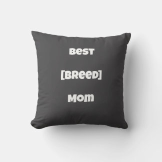 Almofada Travesseiro Personalizado [Raça] Mamãe - Cinza Esc