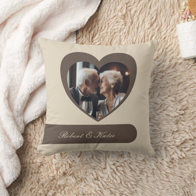 Almofada Travesseiro Personalizável de Stripes de Coração d (Cobertor)