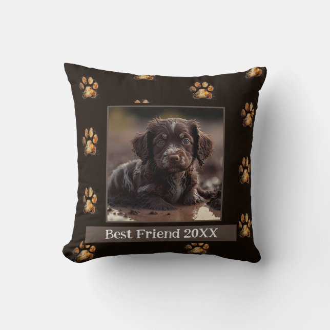 Almofada Travesseiro Pet Personalizado - Foto Canina - Impr (Frente)