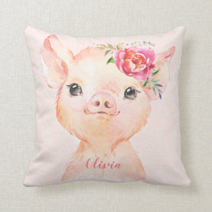 Almofada Travesseiro Pigsley da Olivia Personalizada