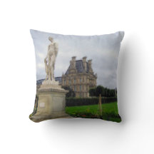 Travesseiro pintado com óleo do Louvre