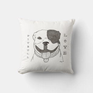 Almofada Travesseiro Pitbull Love