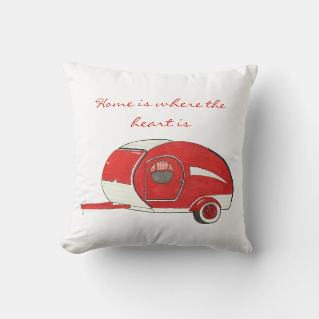 Almofada Travesseiro poli de acampamento da lágrima (Frente)